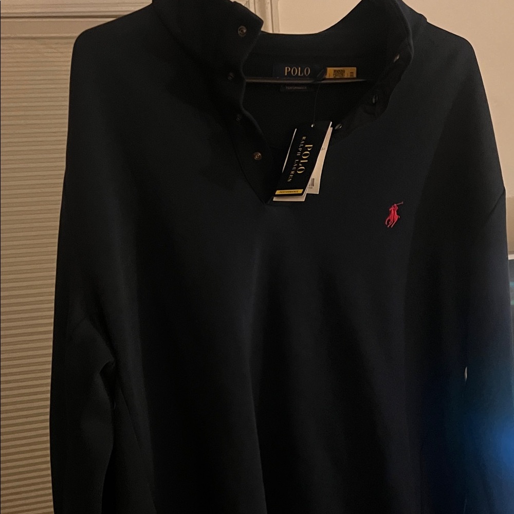 Polo by Ralph Lauren Navy Shirt with Red Logo